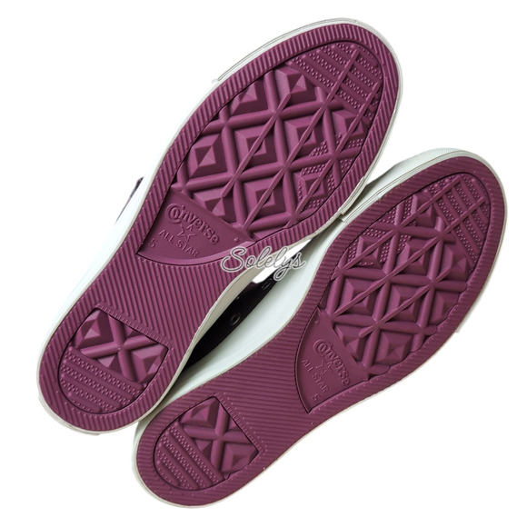 Converse CTAS 2012 RARE XHI 13 Eyelet Calf High Purple Foldover Sneaker Womens 7 - Picture 7 of 13